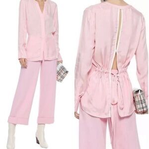 💕 Sandro $243 Britany Pink Open Back Tie Top 💕